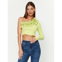 ONLY Blúz 15306966 Zöld Regular Fit