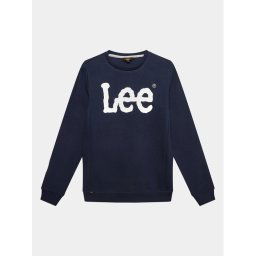 Lee Pulóver Wobbly Graphic LEE0006 Sötétkék Regular Fit
