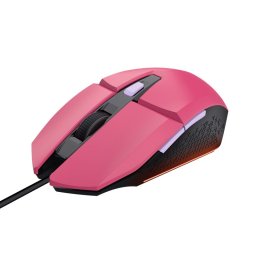 TRUST egér GXT 109P FELOX Gaming egér, optikai, USB, rózsaszín, rózsaszín