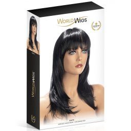 World Wigs - Kate hosszú, sötétbarna paróka