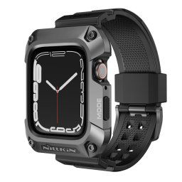 NILLKIN RUIDONG Tok és szíj Apple Watch 9 / 8 / 7 45mm szürke színű