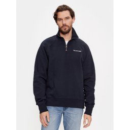 Tommy Hilfiger Pulóver MW0MW32737 Sötétkék Regular Fit