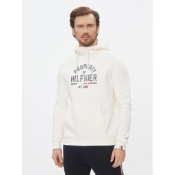 Tommy Hilfiger Pulóver Graphic MW0MW32627 Fehér Regular Fit