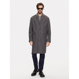 Calvin Klein Gyapjú kabát K10K111745 Szürke Regular Fit