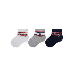 Tommy Hilfiger 3 pár hosszú szárú gyerek zokni 701224998 Fehér