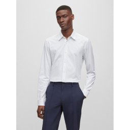 Boss Ing P-Roan 50497111 Fehér Slim Fit