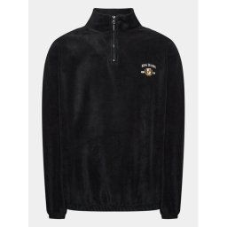 BDG Urban Outfitters Pulóver Crest Fleece 75326991 Fekete Baggy Fit