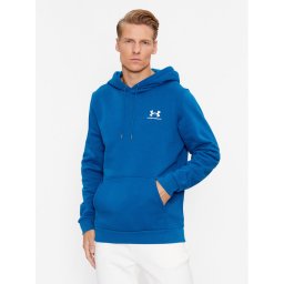 Under Armour Pulóver Ua Essential Fleece Hoodie 1373880 Kék Loose Fit