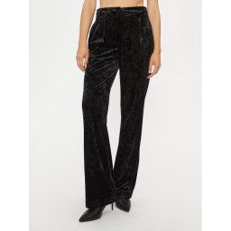 Patrizia Pepe Szövet nadrág 2P1558/J050-K103 Fekete Relaxed Fit