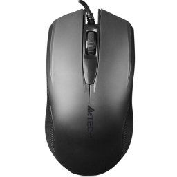 A4tech OP-760 Fekete, egér, 1 kerék, 3 gomb, USB, fekete