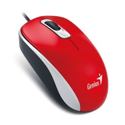 GENIUS egér DX-110, vezetékes, 1000 dpi, USB, piros