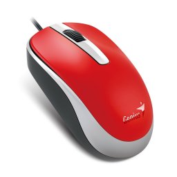 GENIUS egér DX-120, vezetékes, 1200 dpi, USB, piros