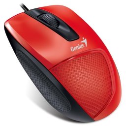 GENIUS egér DX-150X, vezetékes, 1000 dpi, USB, piros