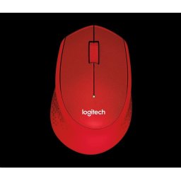 Logitech Wireless Mouse M330 Silent Plus, piros