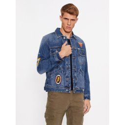 Guess Farmer kabát Dean M3BXN6 D4YO0 Sötétkék Regular Fit
