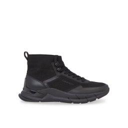 Calvin Klein Sportcipő High Top Lace Up Knit HM0HM01267 Fekete