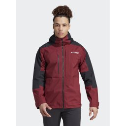 adidas Outdoor kabát Terrex Xploric RAIN.RDY Hiking IB4266 Bordó Regular Fit