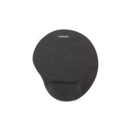 Ergonómikus gél egérpad Natec Marmot, fekete, 245x225 mm