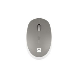 Natec Optikai egér HARRIER 2/1600 DPI/Office/Optikai/1600 DPI/Vezeték nélküli Bluetooth/Fehér-szürke