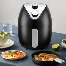 Légkeveréses fritőz / Olajnélküli forrólevegős sütő 2L