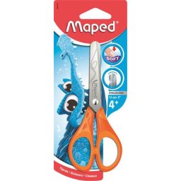 MAPED Olló, iskolai, 13 cm, MAPED "Essentials Soft"