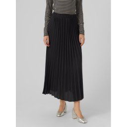 Vero Moda Rakott szoknya 10303169 Fekete Regular Fit