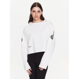 MMC Studio Pulóver Lucco Fehér Relaxed Fit