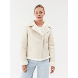 Guess Báránybőr kabát Dafne W3BL60 WFSL0 Ekru Regular Fit