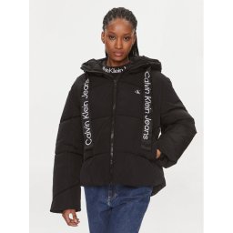 Calvin Klein Jeans Pehelykabát J20J221901 Fekete Regular Fit