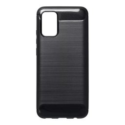 Carbon Fiber Samsung Galaxy A02s fekete szilikon tok