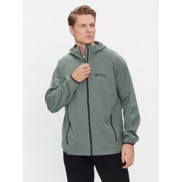 Jack Wolfskin Softshell kabát Feldberg Hoody 1306922 Zöld Regular Fit