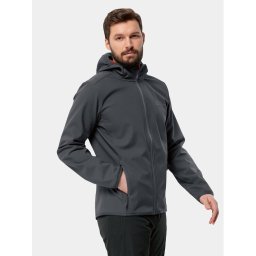 Jack Wolfskin Softshell kabát Bornberg Hoody 1307471 Fekete Regular Fit