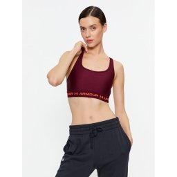 Under Armour Sport melltartó Ua Crossback Mid Bra 1361034 Bordó Compression Fit