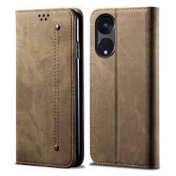 DENIM pénztárcahuzat Oppo A98 5G világosbarna