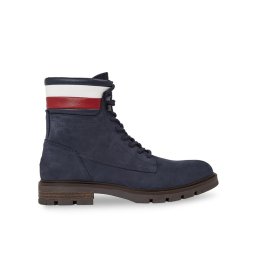 Tommy Hilfiger Bakancs Corporate Hilfiger Nubuck Boot FM0FM04801 Kék