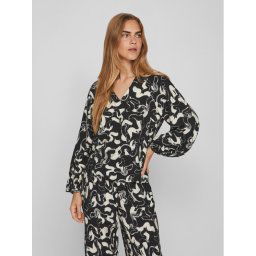 Vila Blúz 14088841 Fekete Regular Fit