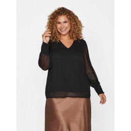 Vila Blúz 14088480 Fekete Regular Fit