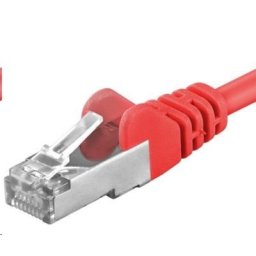 PREMIUMCORD Patch kábel CAT6a S-FTP, RJ45-RJ45, AWG 26/7 3m piros