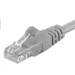 PremiumCord Patch kábel UTP RJ45-RJ45 CAT6 0,1m szürke