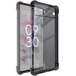IMAK Szilikon védőburkolat + fólia Google Pixel 6a fekete