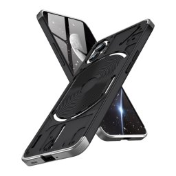 360° védőburkolat Nothing Phone 1 fekete-ezüst