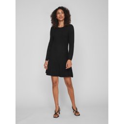 Vila Kötött ruha 14088238 Fekete Regular Fit