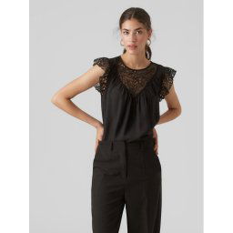 Vero Moda Blúz 10295688 Fekete Regular Fit