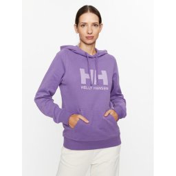 Helly Hansen Pulóver Logo 33978 Lila Regular Fit