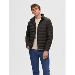 Selected Homme Pehelykabát 16089395 Fekete Regular Fit