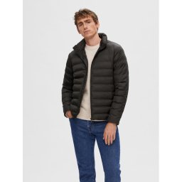 Selected Homme Pehelykabát 16089395 Fekete Regular Fit