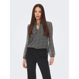 ONLY Blúz 15229700 Fekete Regular Fit