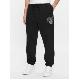 Tommy Jeans Melegítő alsó College Graphic DM0DM16772 Fekete Relaxed Fit
