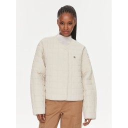 Calvin Klein Jeans Átmeneti kabát J20J221369 Ekru Oversize