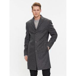 Calvin Klein Gyapjú kabát K10K110462 Szürke Regular Fit